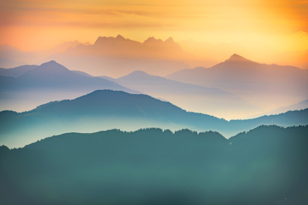 Sonnenaufgang Tirol Zillertal Kitzbühel